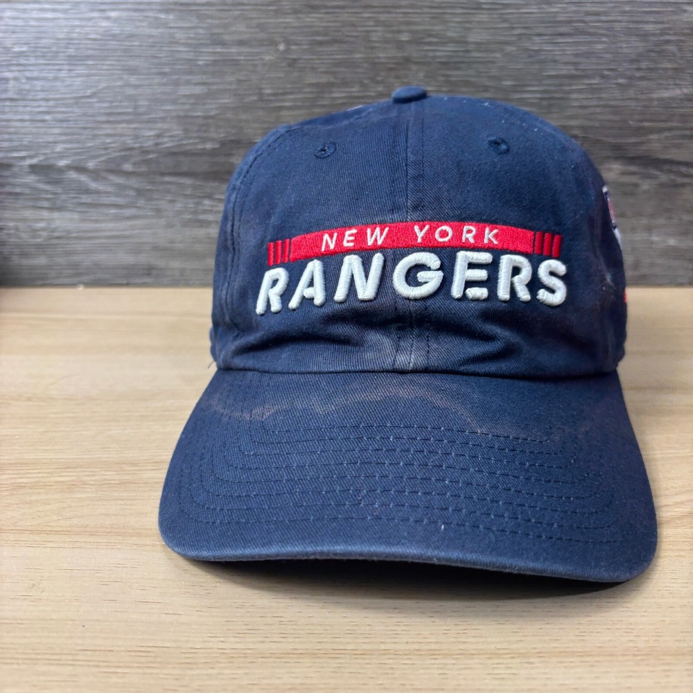 New York Rangers Hat Cap Strap Back Blue NHL Pro Team Issued Kaapo Kakko 24
